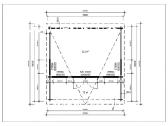Medinis sodo namelis 5x5 m su terasa, 44mm - nuotraukos Nr. 2