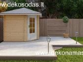 Kampinis medinis sodo namelis 2,60x2,60 m, 40 mm - nuotraukos Nr. 2
