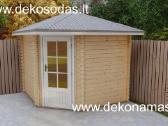Kampinis medinis sodo namelis 2,60x2,60 m, 40 mm - nuotraukos Nr. 5