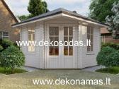 Kampinis medinis sodo namelis 2,98x2,98 m, 40 mm - nuotraukos Nr. 6