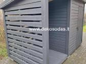 Medinė malkinė-sandėliukas 3,5x2 m - nuotraukos Nr. 2
