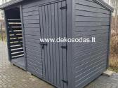 Medinė malkinė-sandėliukas 3,5x2 m - nuotraukos Nr. 4