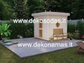 Medinė pirtis „Compact Spa“ 2,40x2,40 m, 45 mm - nuotraukos Nr. 5