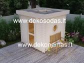 Medinė pirtis „Compact Spa“ 2,40x2,40 m, 45 mm - nuotraukos Nr. 6