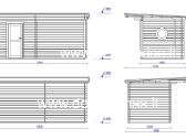 Medinė pirtis „Nordic Haven“ 5,10x3,60 m, 45 mm - nuotraukos Nr. 2