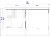 Medinė pirtis „Nordic Haven“ 5,10x3,60 m, 45 mm - nuotraukos Nr. 3