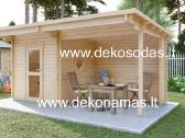 Medinė pirtis „Nordic Haven“ 5,10x3,60 m, 45 mm - nuotraukos Nr. 4