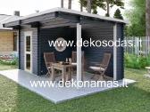 Medinė pirtis „Nordic Haven“ 5,10x3,60 m, 45 mm - nuotraukos Nr. 6