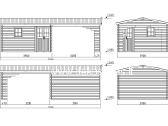 Medinis sodo namelis „Montis 3,90x3,90 m su terasa - nuotraukos Nr. 2