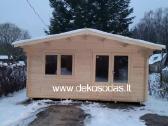 Medinis sodo namelis „magdė“ 5x4 m, 44 mm - nuotraukos Nr. 3