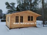 Medinis sodo namelis „magdė“ 5x4 m, 44 mm - nuotraukos Nr. 5