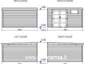 Medinis sodo namelis„urbanflatplus“3,90x3,90 m28mm - nuotraukos Nr. 3