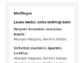 Parduodama lauko trivietė sofa, su kojų kėdute - nuotraukos Nr. 4
