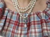 Vivienne Westwood Three Row Pearl Drop Choker - nuotraukos Nr. 2