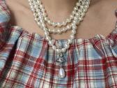 Vivienne Westwood Three Row Pearl Drop Choker - nuotraukos Nr. 3