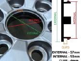 Bmw plaukiojantys ratu dangteliai 57mm 68mm 69mm - nuotraukos Nr. 5