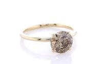 Prabangus geltono aukso žiedas su dideliu 1.51 ct - nuotraukos Nr. 2