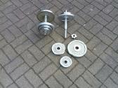 19+19kg.metaliniai-hromuoti keičiamo svorio hantel - nuotraukos Nr. 2