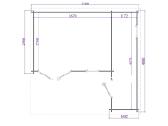 Medinis sodo namelis „nordis“ 5,10x4,80 m, 40 mm - nuotraukos Nr. 3