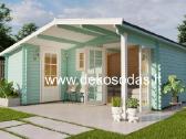 Medinis sodo namelis „nordis“ 5,10x4,80 m, 40 mm - nuotraukos Nr. 5