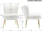 Elegantiškas aksominis kreslas / kėdė - nuotraukos Nr. 5