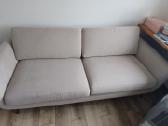 Moderni 3 vietų sofa su dideliu pufu - nuotraukos Nr. 2