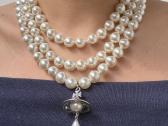 Vivienne Westwood Three Row Pearl Drop Choker - nuotraukos Nr. 2