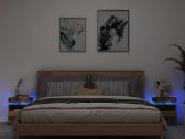 Naktinės spintelės su LED , 2vnt. vidaxl(836785) - nuotraukos Nr. 7