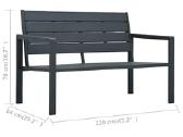 Sodo suoliukas, medienos imitacija vidaxl(47874) - nuotraukos Nr. 4