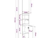 Vonios kambario spintelė, mediena vidaxl(811322) - nuotraukos Nr. 8