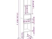 Spintelė knygoms, apdirbta mediena vidaxl(802870 - nuotraukos Nr. 9