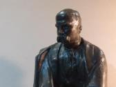 TSRS metalinė Taraso Ševčenkos statulėlė 1963m. - nuotraukos Nr. 9