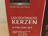 LED dekoracija parafino baltos žvakės - nuotraukos Nr. 3