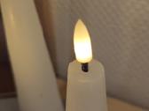 LED baltos parafino žvakės - nuotraukos Nr. 4