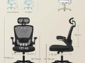 Naujos ergonominės biuro kėdės Songmics - nuotraukos Nr. 6