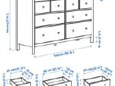 Ikea Hemnes komoda su 8 stalčiais, balta - nuotraukos Nr. 2