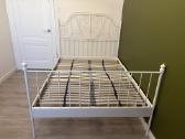Parduodama Ikea balta metalinė lova, 140 200 - nuotraukos Nr. 2
