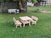 Lauko/pirties baldai.stalas su suolais egle - nuotraukos Nr. 2