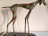 Bronzinės figūros 2vnt. Šuns kurto -28cm - nuotraukos Nr. 9