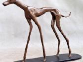 Bronzinės figūros 2vnt. Šuns kurto -28cm - nuotraukos Nr. 13