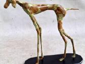 Bronzinės figūros 2vnt. Šuns kurto -28cm - nuotraukos Nr. 17