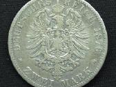 Sidabrinė moneta 2 Markės 1876 A Prūsija Wilhelm - nuotraukos Nr. 5