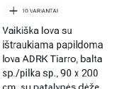 Vaikiska istraukiama lova - nuotraukos Nr. 4