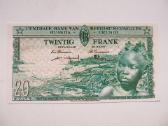 20 franku , Belgijos Kongas , 1957 - nuotraukos Nr. 2
