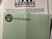 Electro-harmonix Bass Big Muff Pi fuzz pedalas - nuotraukos Nr. 6