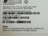 iPhone 14 Pro Max Deep Purple 128gb - nuotraukos Nr. 3