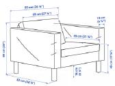 Friheten kampinė sofa-lova su krėslais - nuotraukos Nr. 6