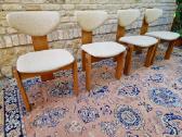 Vintažinės mid century ąžuolo masyvo kėdės - nuotraukos Nr. 3