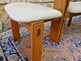 Vintažinės mid century ąžuolo masyvo kėdės - nuotraukos Nr. 4