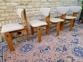Vintažinės mid century ąžuolo masyvo kėdės - nuotraukos Nr. 6